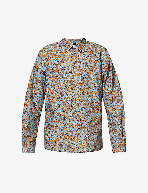 PS BY PAUL SMITH: Floral-print regular-fit cotton shirt