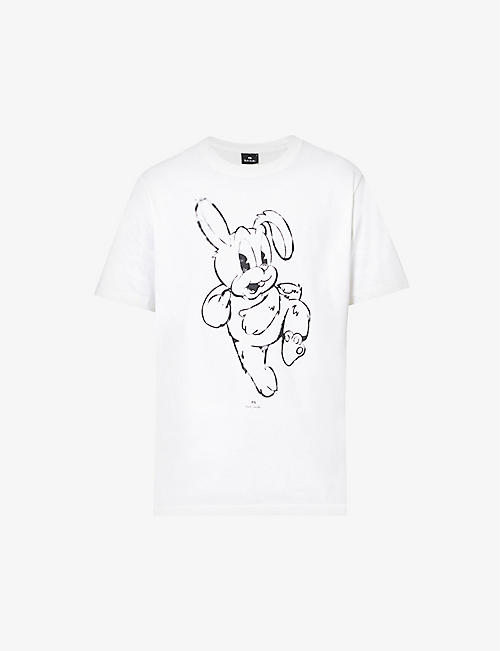 PS BY PAUL SMITH: Bunny relaxed-fit organic-cotton jersey T-shirt