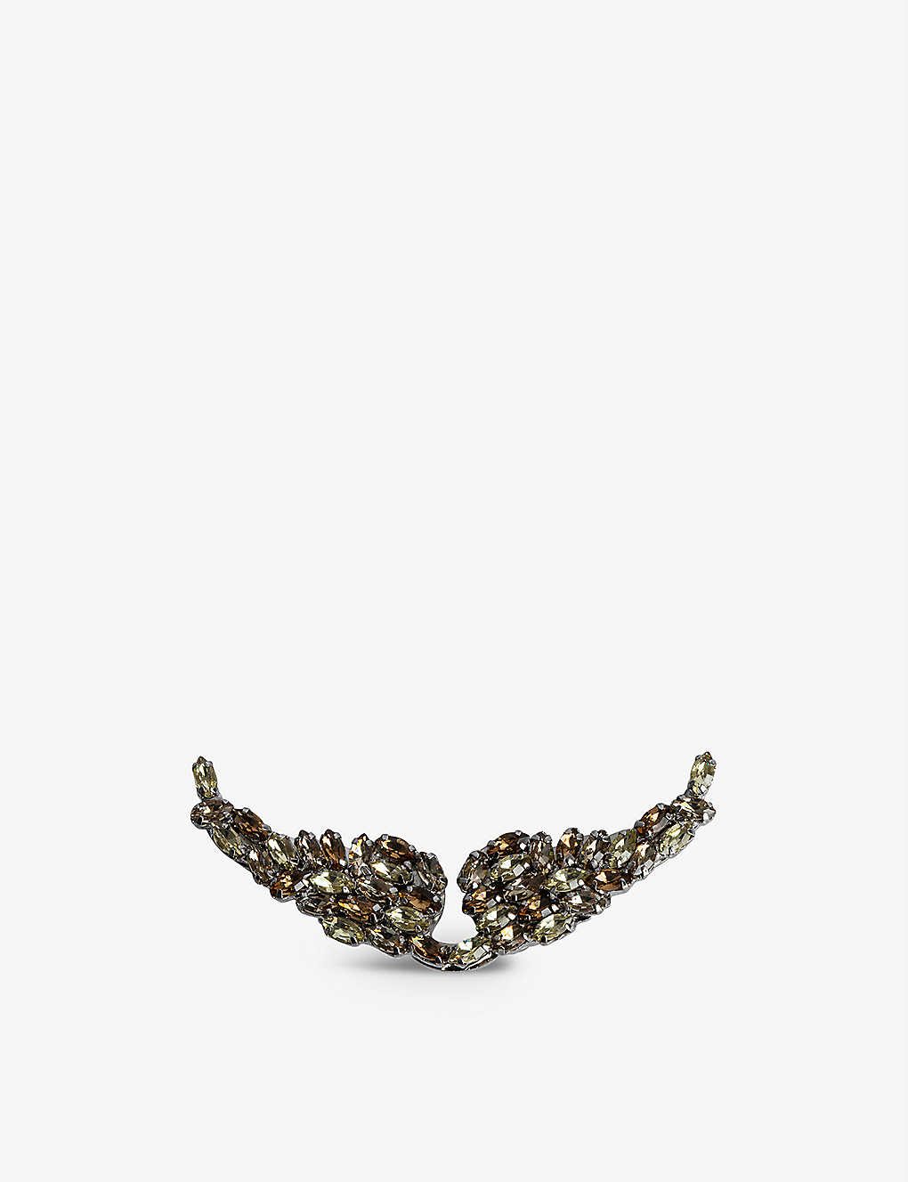Zadig & Voltaire Swing Your Wings Strass Charm In Old_gold