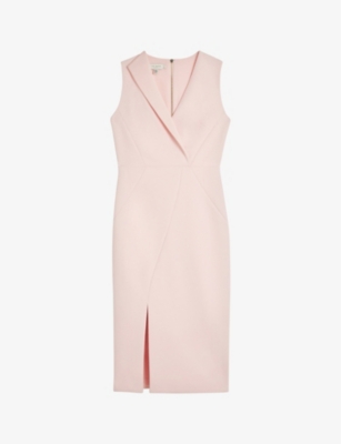 Ted Baker Tilolah Seam Detail Bodycon Dress In Lt-nude