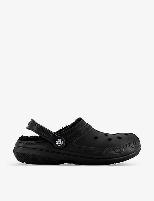 CROCS: Classic shearling-lined rubber clogs