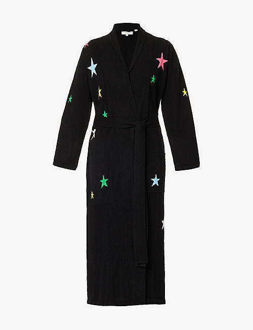 CHINTI AND PARKER: Star tie-waist cashmere dressing gown