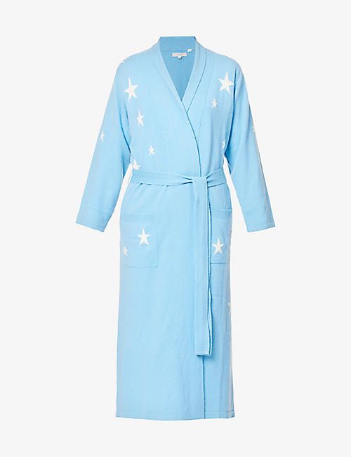 CHINTI AND PARKER：星星图案腰部系带羊绒睡袍