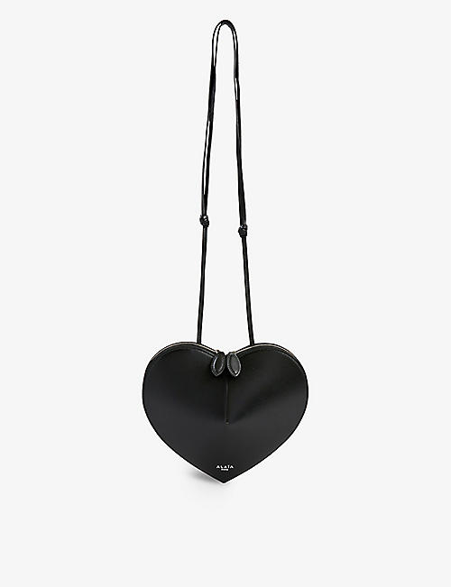 ALAIA: Le Coeur leather cross-body bag