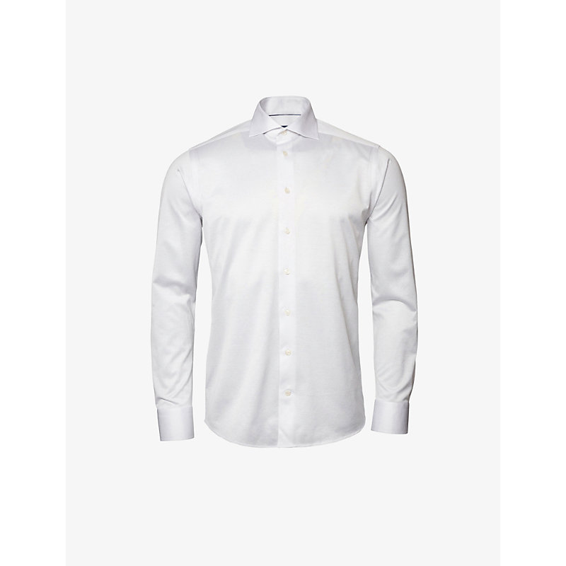 Eton Mens Off-white Slim-fit Cotton Shirt