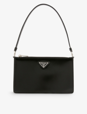 Shop Prada Leather Mini Shoulder Bag