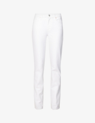 Paige Hoxton High Rise Ankle Skinny Jeans In Crisp White In Crisp White