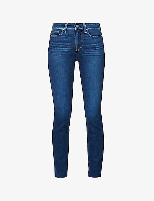 PAIGE: Flaunt Bombshell cropped skinny high-rise jeans