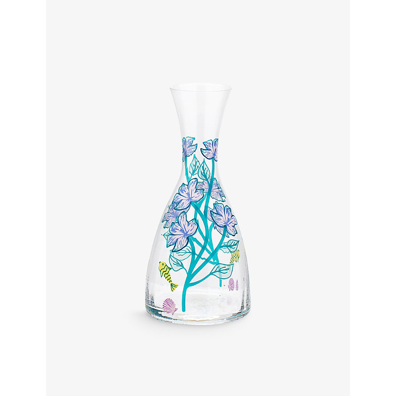 Anna + Nina Botanical Sea Garden Glass Carafe 27cm