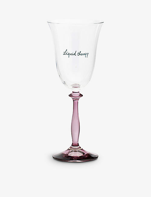 ANNA + NINA: Liquid Therapy slogan wine glass 21cm