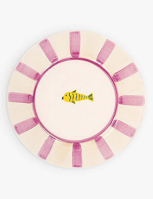 ANNA + NINA: Magique Ocean hand-painted ceramic breakfast plate 22cm