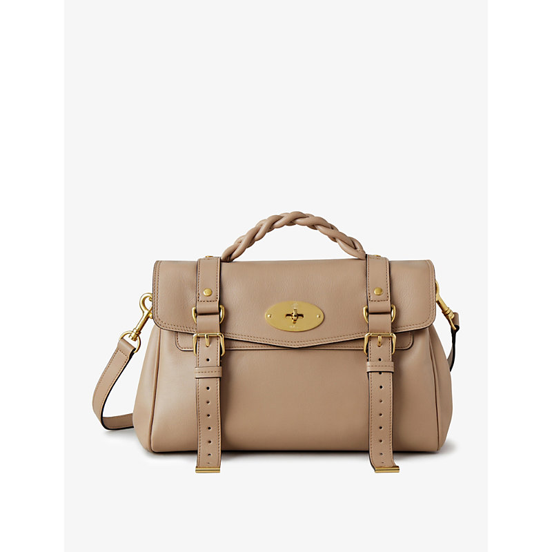 Mulberry Alexa Leather Satchel Bag In Maple