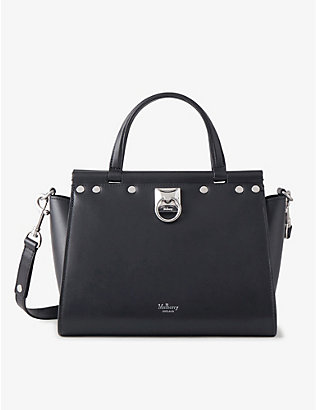MULBERRY: Iris small studded leather top-handle bag