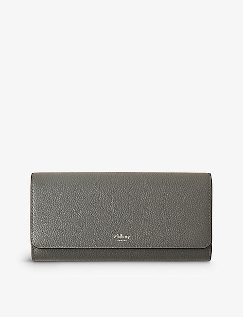 MULBERRY: Continental brand-foiled leather wallet