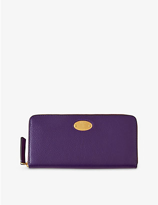 MULBERRY: Plaque-embellished leather purse