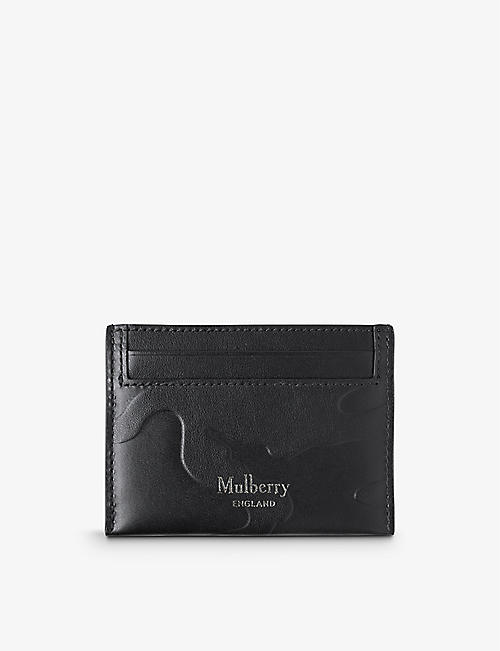 MULBERRY: Camo-embossed leather card holder