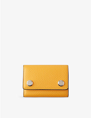MULBERRY: City Trifold grained-leather wallet