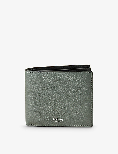 MULBERRY: Foil-embossed grained leather wallet