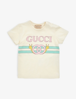 Gucci Kids Snail Print Bodysuit (3-18 Months)