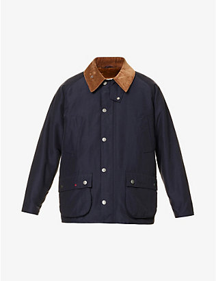 BARBOUR: Barbour X Noah Bedale brand-embroidered relaxed-fit cotton-blend jacket