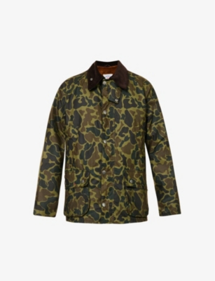 Barbour heritage waxed camo sl bedale jacket best sale