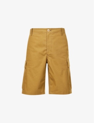 Kenzo Cargo Shorts In Brown