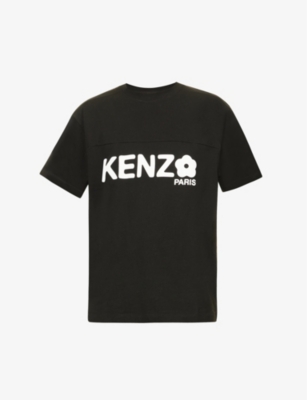 Kenzo Flower Logo T-shirt In Black | ModeSens