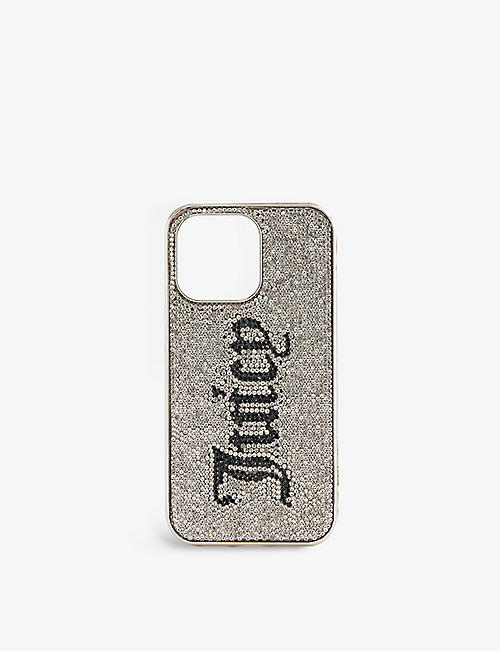JUICY COUTURE: Logo diamante-embellished iPhone case