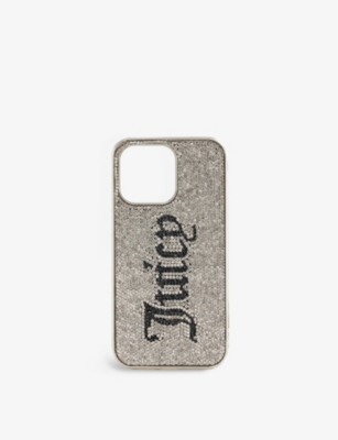 JUICY COUTURE Logo diamante embellished iPhone case