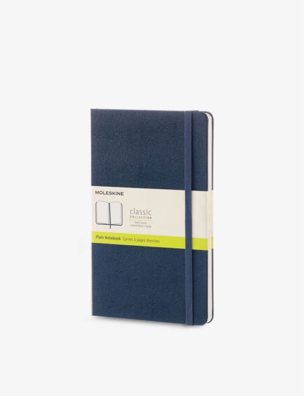 Large hard-cover plain notebook 21cm x 13cm