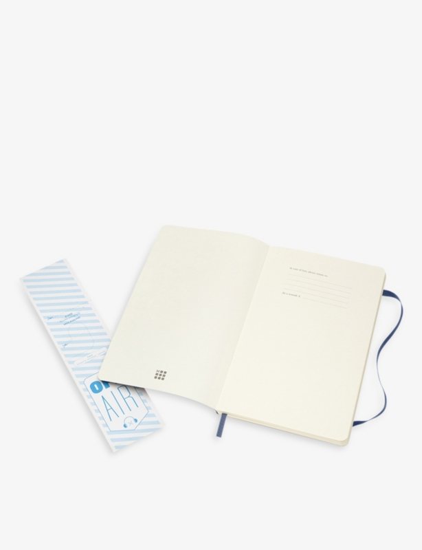 Large soft-cover plain notebook 21cm x 13cm