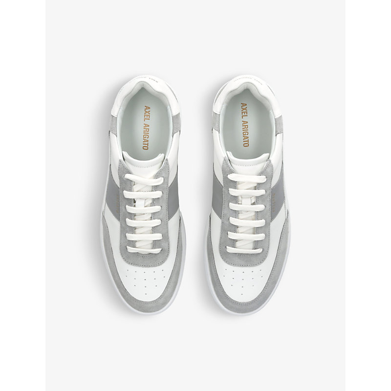 Shop Axel Arigato Orbit Suede And Leather Platform Trainers In White
