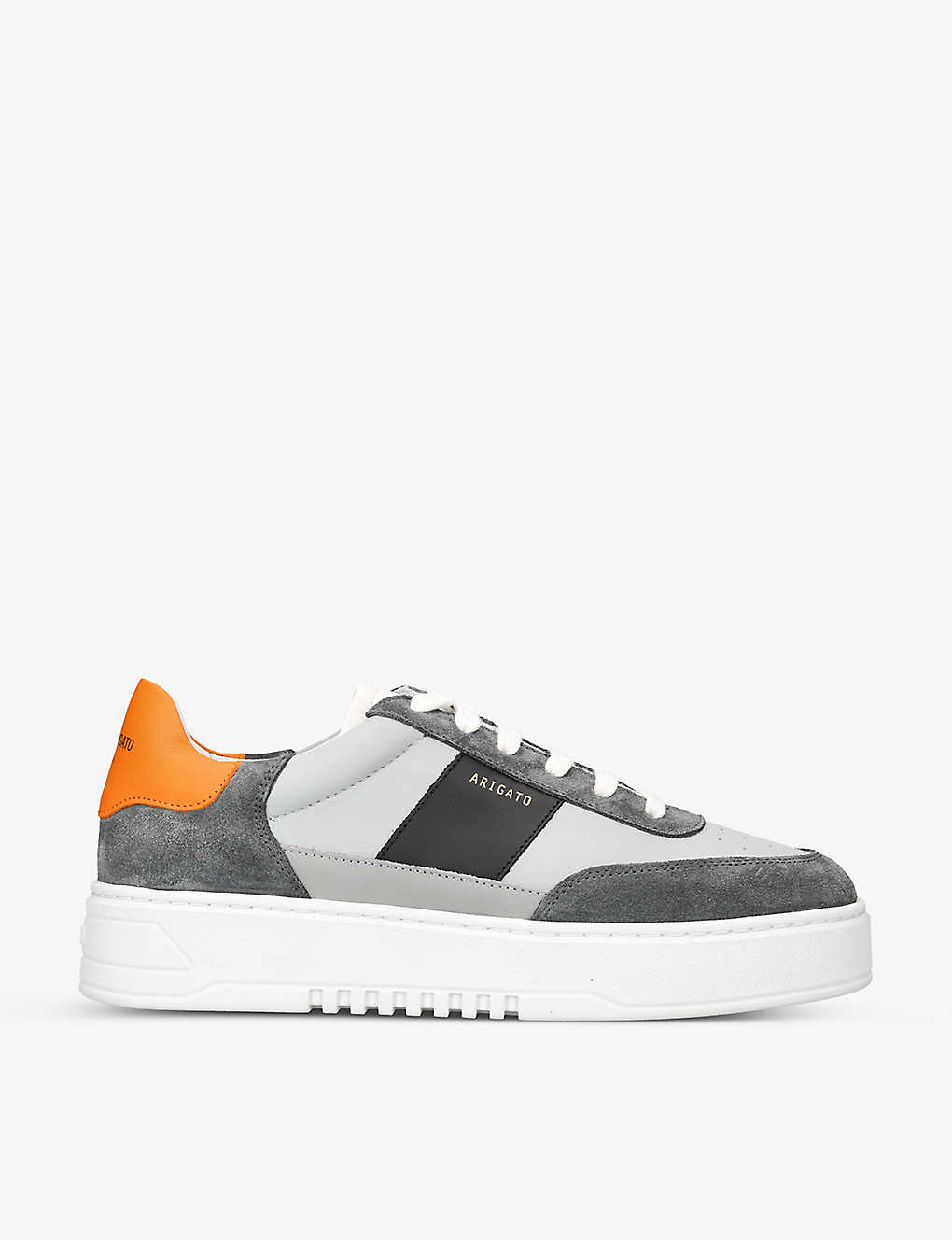 AXEL ARIGATO - Orbit Vintage contrast-panel leather and suede trainers ...