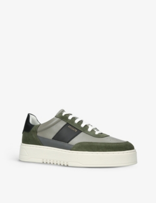 AXEL ARIGATO Orbit Vintage contrast-panel leather and suede trainers