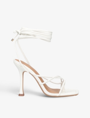 KG KURT GEIGER Sydney wraparound embossed fauxleather heeled