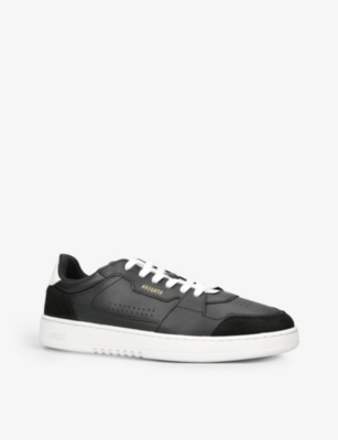 AXEL ARIGATO Dice contrast-panel leather and suede low-top trainers
