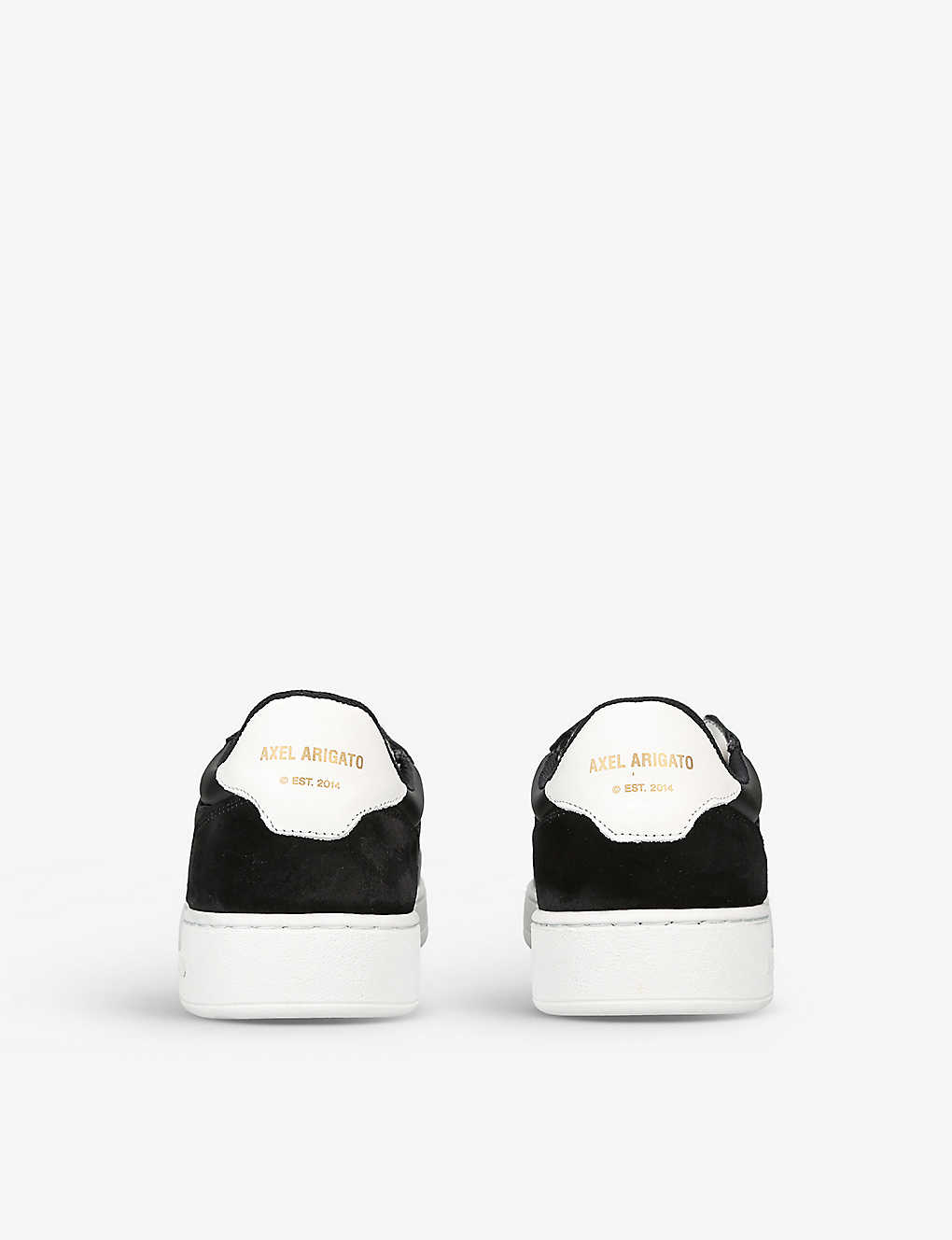 AXEL ARIGATO Dice contrast-panel leather and suede low-top trainers