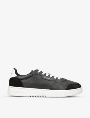 AXEL ARIGATO Dice contrast-panel leather and suede low-top trainers