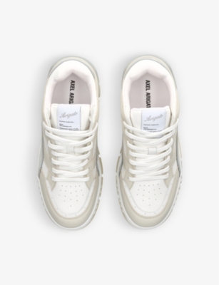 Axel Arigato Mens Cream Comb Area Leather And Recycled Polyester Low-top Trainers In Cream Comb