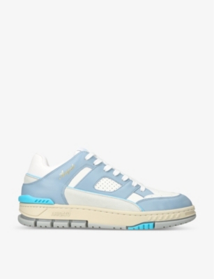 AXEL ARIGATO AXEL ARIGATO MEN'S BLUE/PAL.C AREA LEATHER AND RECYCLED POLYESTER LOW-TOP TRAINERS,63030298