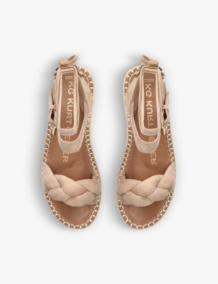KG KURT GEIGER: Pillar braided-strap woven sandals