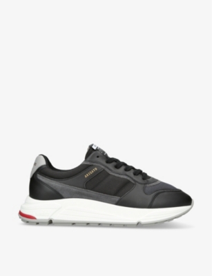 AXEL ARIGATO Rush leather and woven trainers Selfridges