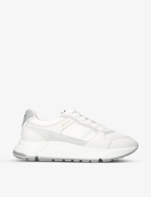 Axel Arigato Mens White Rush Leather And Polyester-blend Trainers