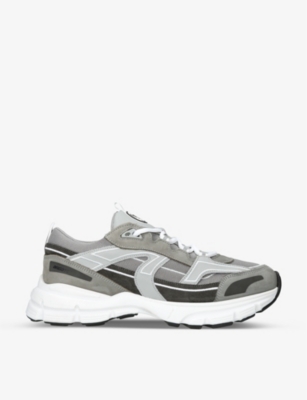 Axel Arigato Layered Grey And Black Sneakers With Chunky Sole In White