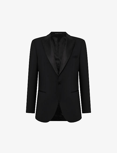 REISS: Poker single-breasted slim-fit stretch-wool blend suit jacket