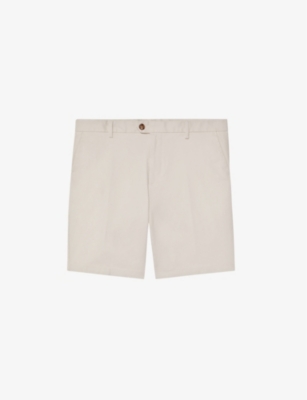 Reiss Wicket Casual Chino Shorts In Chalk