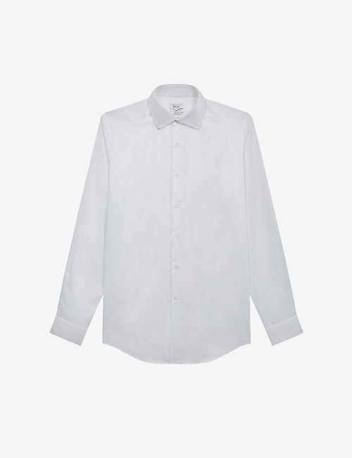 REISS: Remote slim-fit cotton shirt
