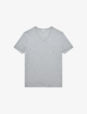 REISS: Dayton V-neck cotton-jersey T-shirt