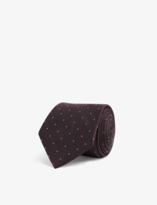 REISS LIAM POLKA-DOT WOVEN TIE,64638004