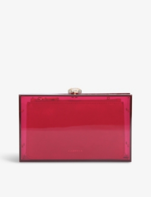 Carvela red clutch discount bag